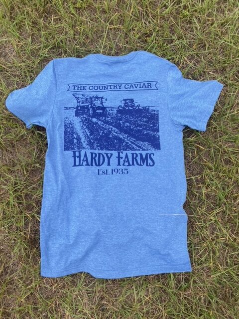 Heather Blue Hardy Farms T Shirt